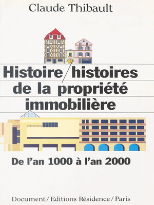 cover image of Histoire/Histoires de la propriété immobilière